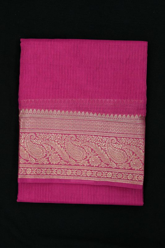 Mixed Paper Silk Cotton Saree – (#0004)