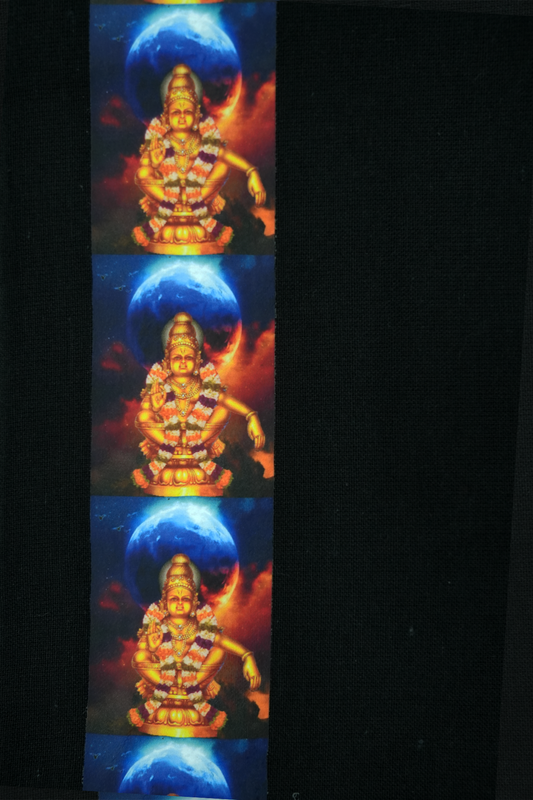 Digital Print Kavi Collection – Sticker Work of Ayyappan & Sabarimala (#0008)